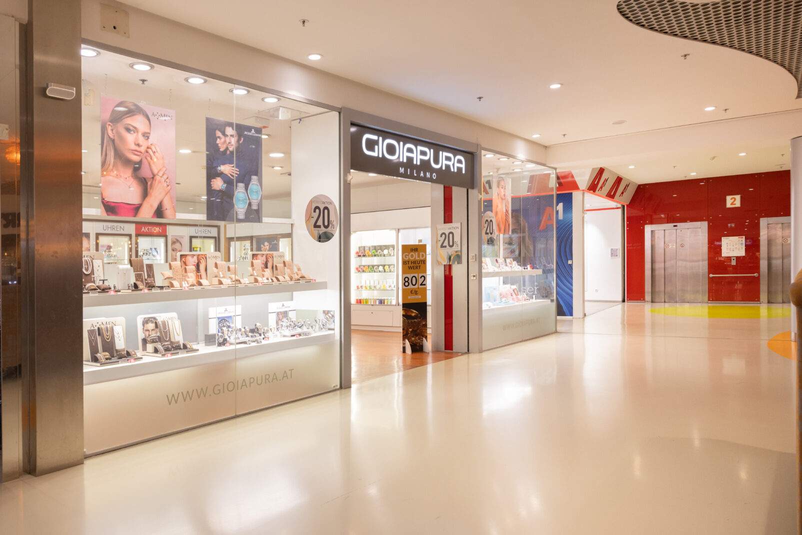 Shopfront vom Shop GoiaPura im Einkaufscenter ALEX Krems